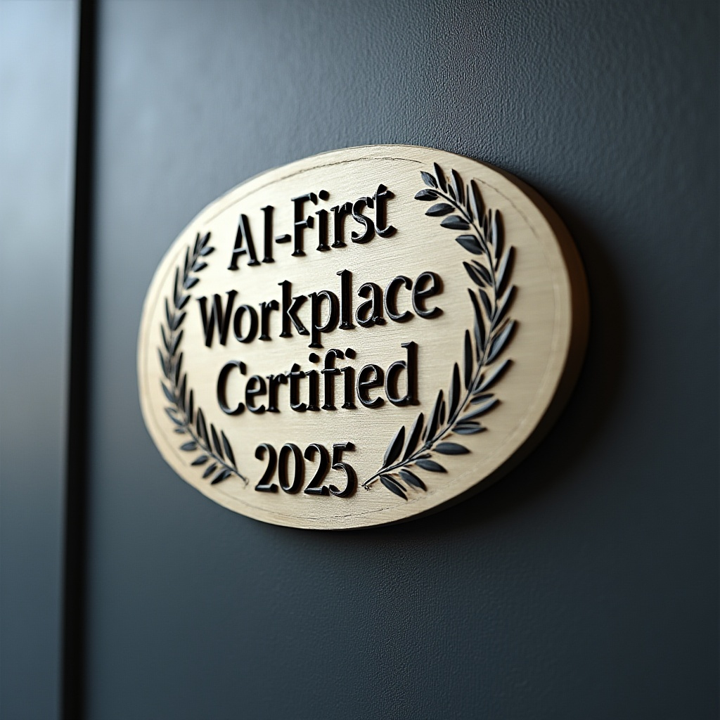AI-First Workplace Certified 2025 Plaque